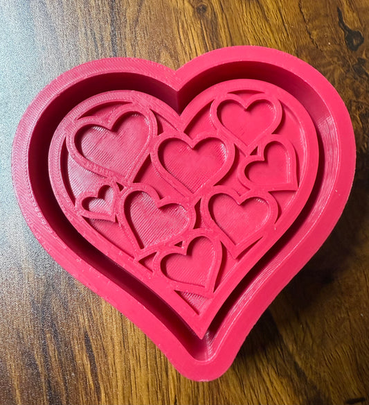 Valentines Hearts in Hearts Mold