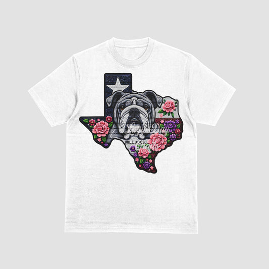 Pink Rose Bulldog of Texas PNG
