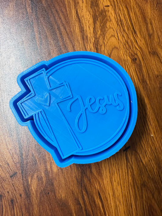 Christian Cross Jesus Circle Mold
