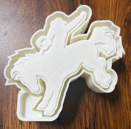 Bronco Riding Mold